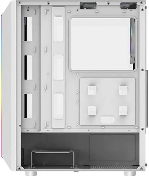 Kasë Darkflash DK151, Middle Tower, 3 ventilatorë RGB, e bardhë