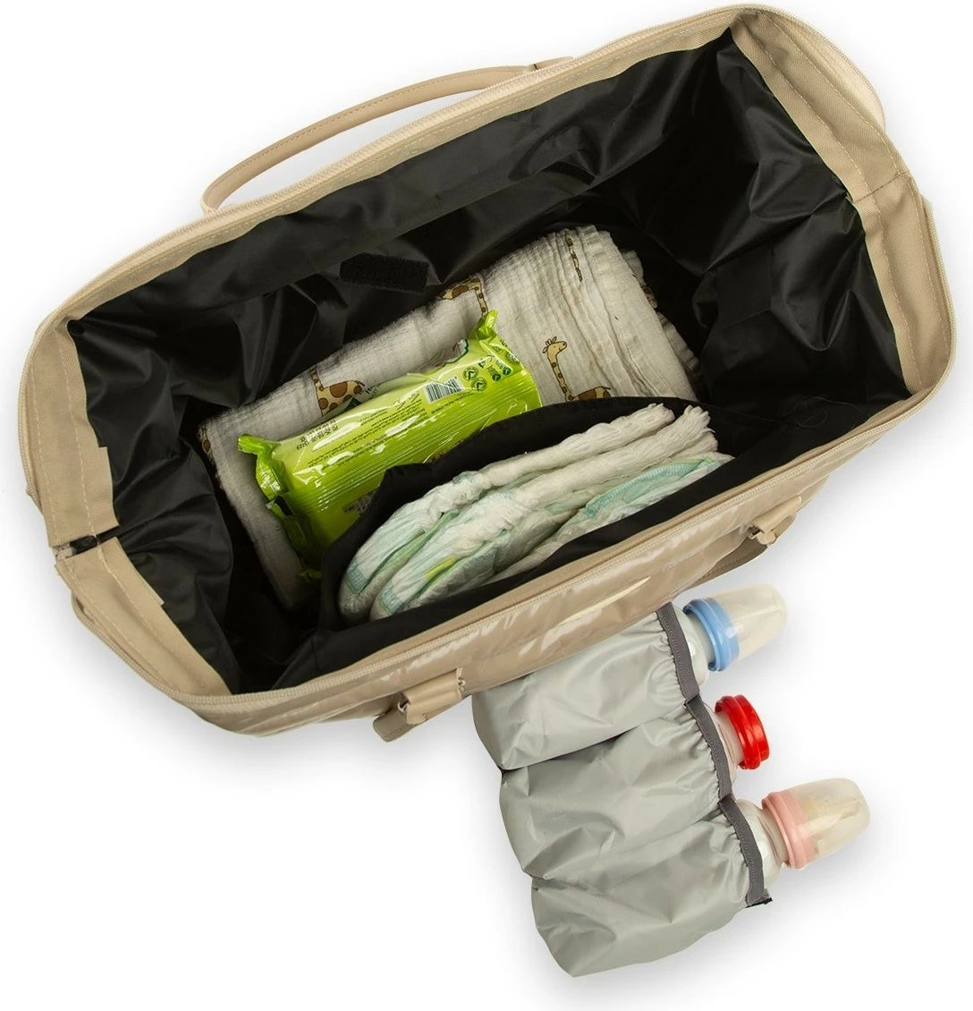 Çantë për pelena Zoozie Bags, 5621 - 79414, ngjyrë mink