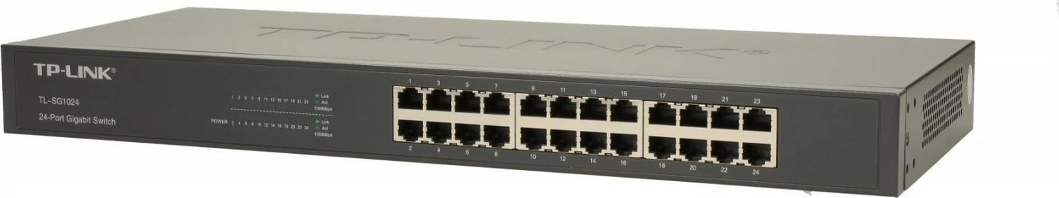 Switch TP-LINK TL-SG1024, 24 porta Gigabit Ethernet, kasë rack/desktop