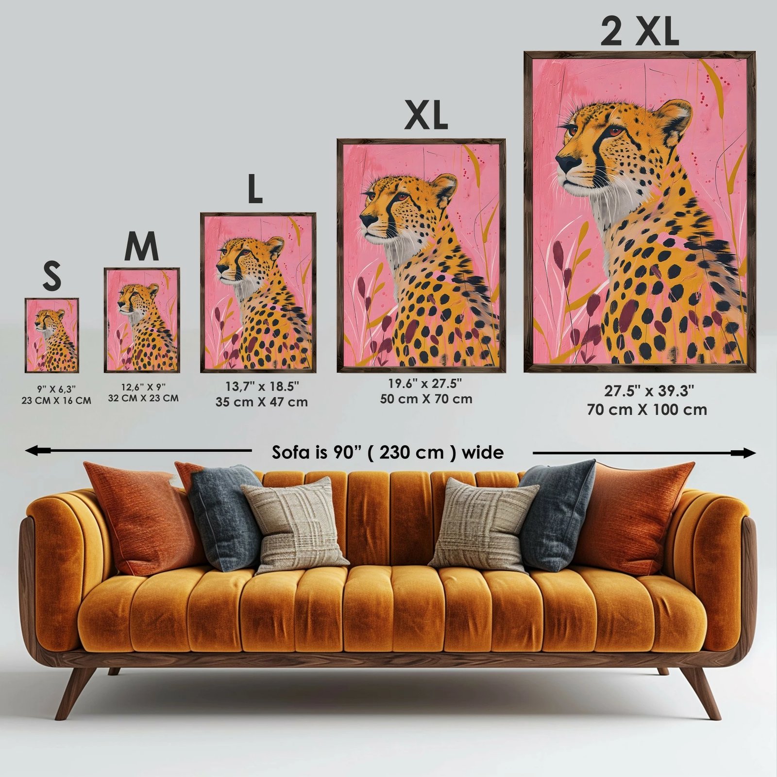 Pikturë dekorative me kornizë, MDF, shumëngjyrëshe, GE138-L