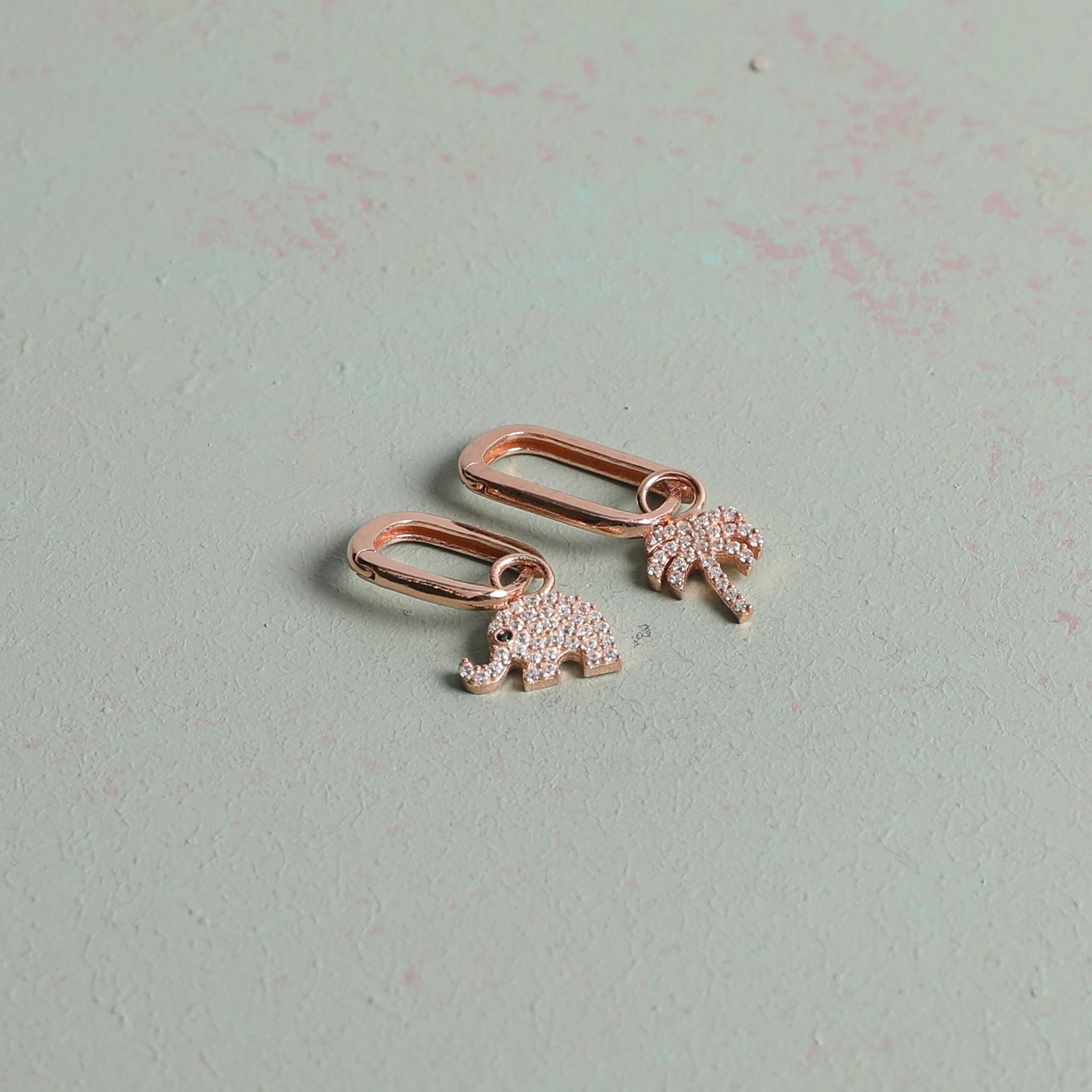 Set vathësh argjendi, ngjyrë rozë e artë, Jumeon, 11788ROS