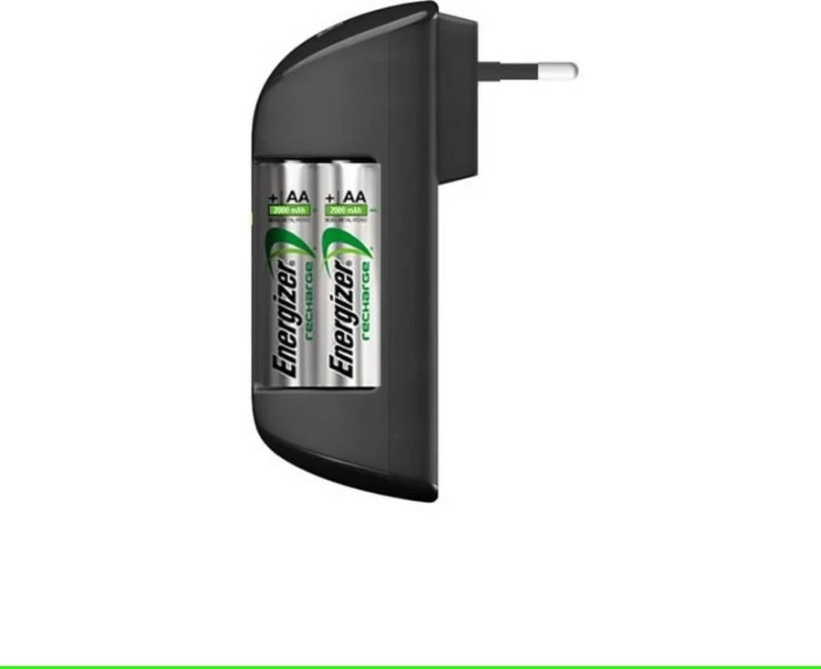 Karikues baterish Energizer Pro + Power Plus me 4 bateri AA, i zi