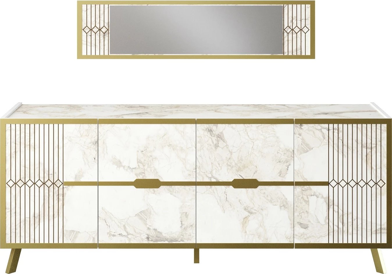 Konsolë Skye Decor Frida, e bardhë