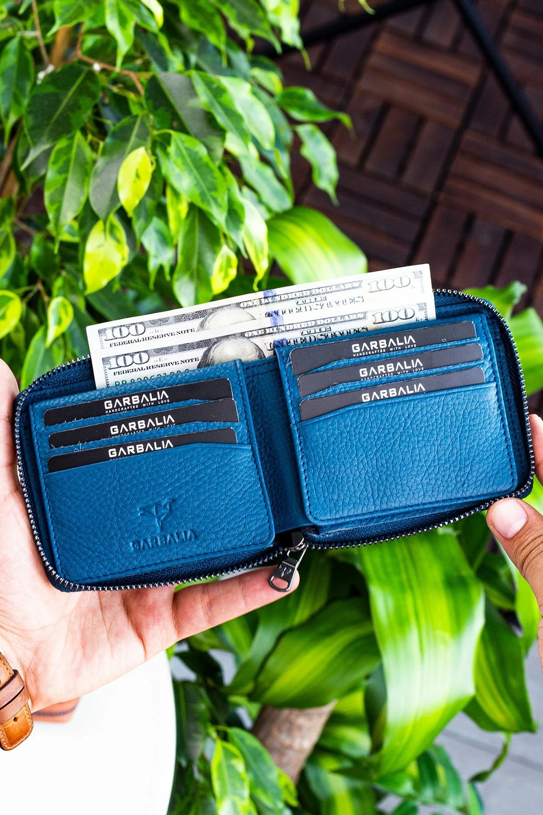 Portofol unisex, ngjyrë blu petrol, Zoozie Bags, Carole