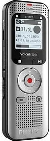 Diktafon Philips DVT2015 8 GB, 2 mikrofona stereo, microSD, LCD 33 mm, USB, zi/argjendtë Diktafon Philips DVT2015 8 GB, 2 mikrofona stereo, microSD, LCD 33 mm, USB, zi/argjendtë