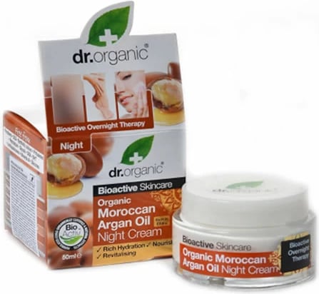 Krem nate Dr. Organic Moroccan Argan Oil uniseks 50ml
