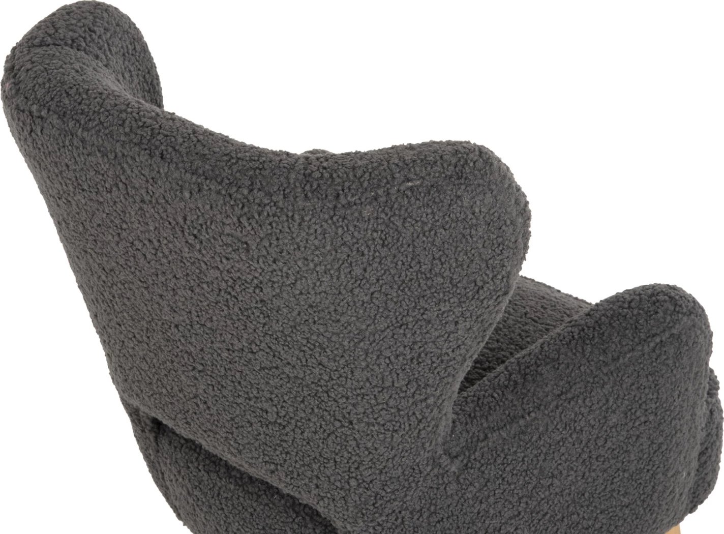 Fotelje MYLIE FH8394.21, pëlhurë boucle gri, 66x75x93H cm