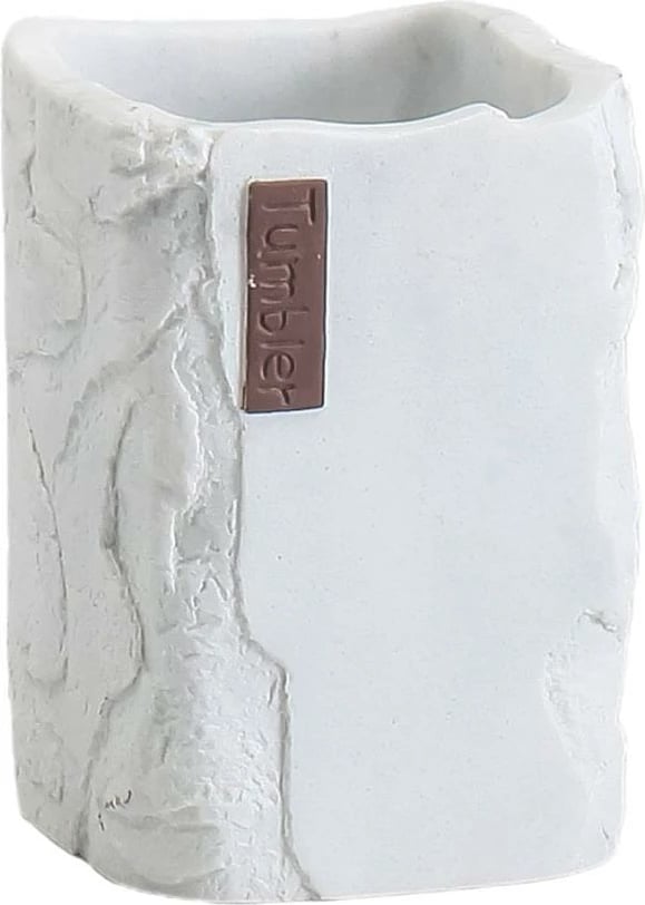 Mbajtës furçash dhëmbësh ΚΥΚΛΩΨ, 7.3x7x10.5cm, mermer