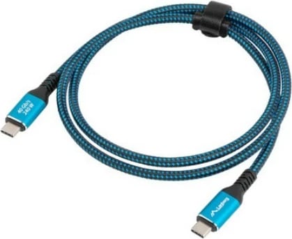 Kabllo USB-C Lanberg CA-CMCM-45CU-0015-BK, USB4, 1.5m, 240W, 40Gb/s, zi-blu
