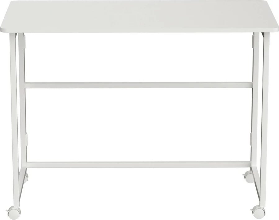 Tavolinë pune palosëse me rrota, Maclean, MC-1250 W, 100x50 cm, lartësi 75 cm, ngarkesë 50 kg, e bardhë