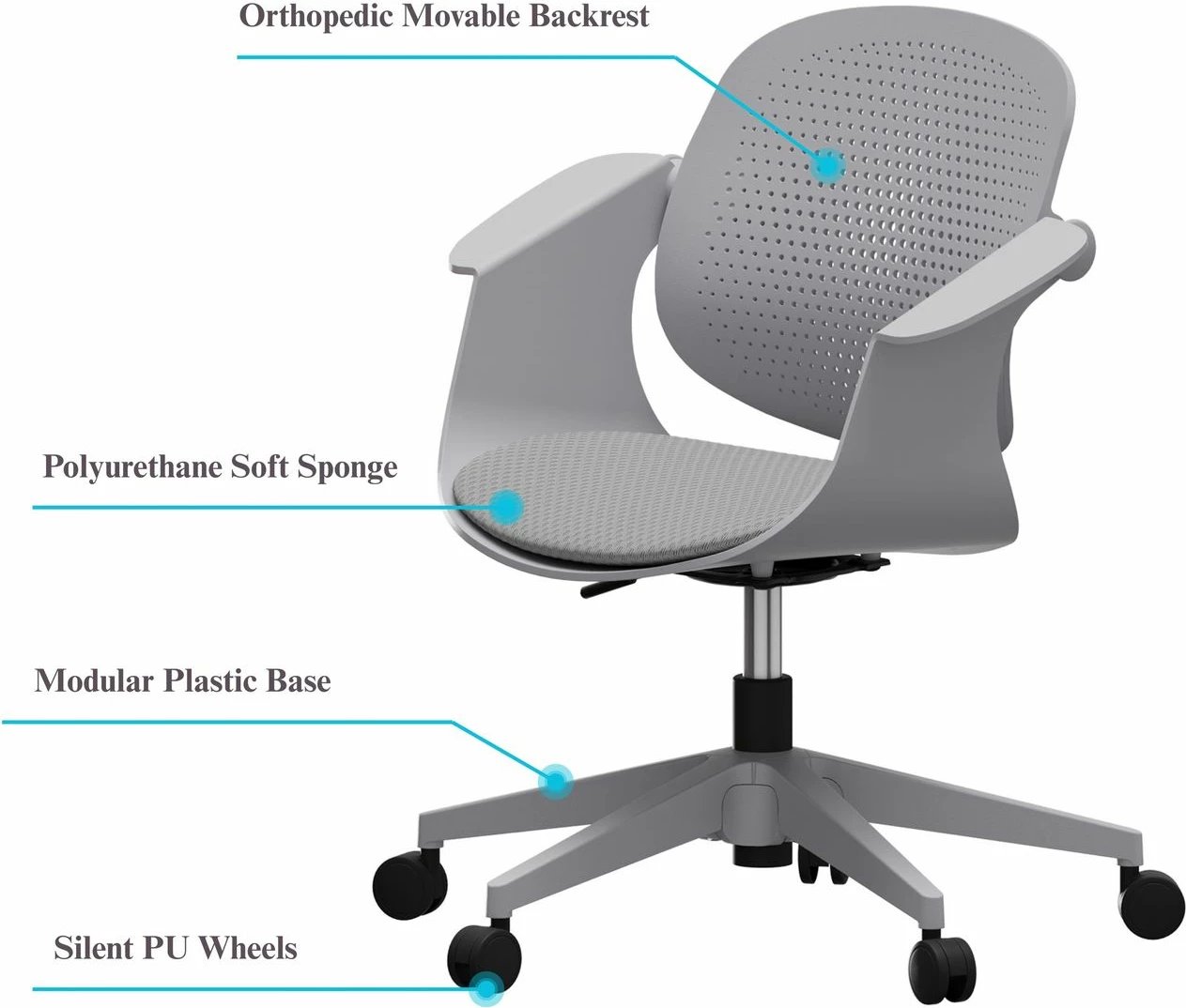 Karrige zyre Skye Decor, gri