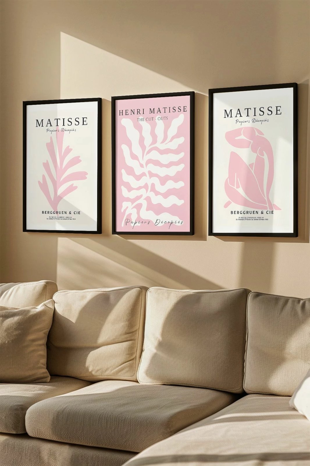 Set pikturash dekorative me kornizë (3 copë), Wallity, Artvmodel8-Sıyah