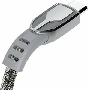 Kabllo USB Dudao L3PROM, 1m, micro USB, 5A, Gri