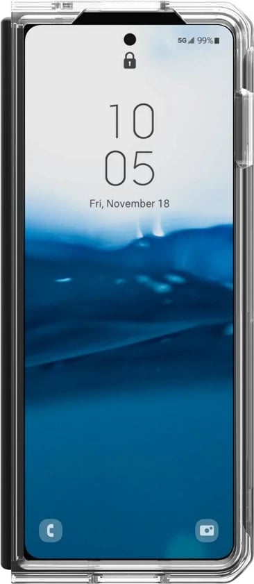 Mbështjellës Urban Armor Gear 214356114343 për celular Samsung, 7.6", Transparent, i bardhë