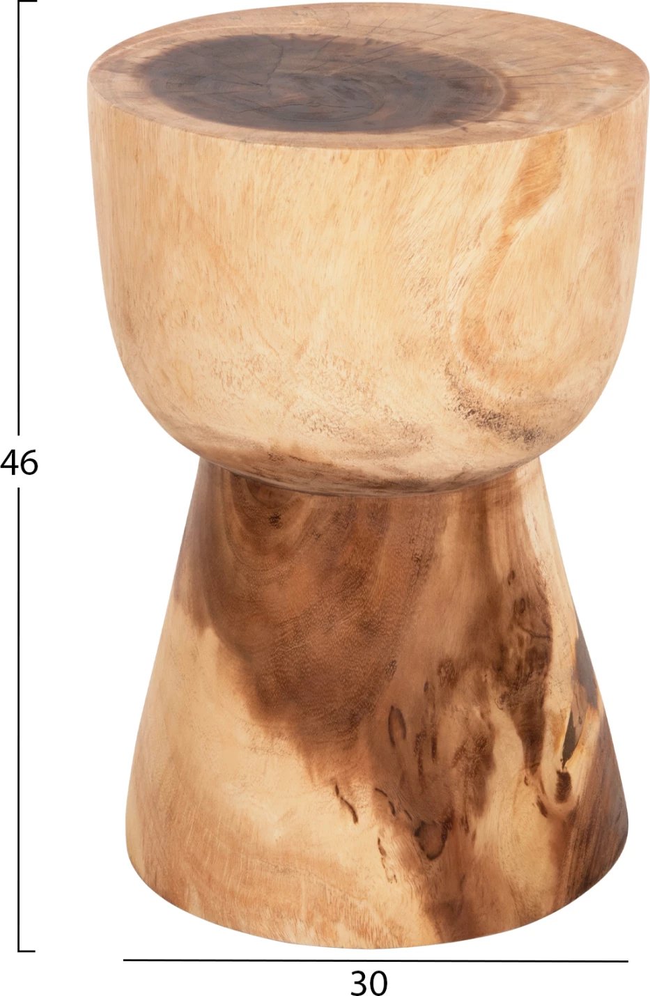 Karrige për bar MAMBA FH9901 dru SUAR ngjyrë natyrale Φ30x46H cm