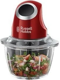 Mini blender Russell Hobbs Desire 24660-56, enë qelqi, kompakt, i kuq