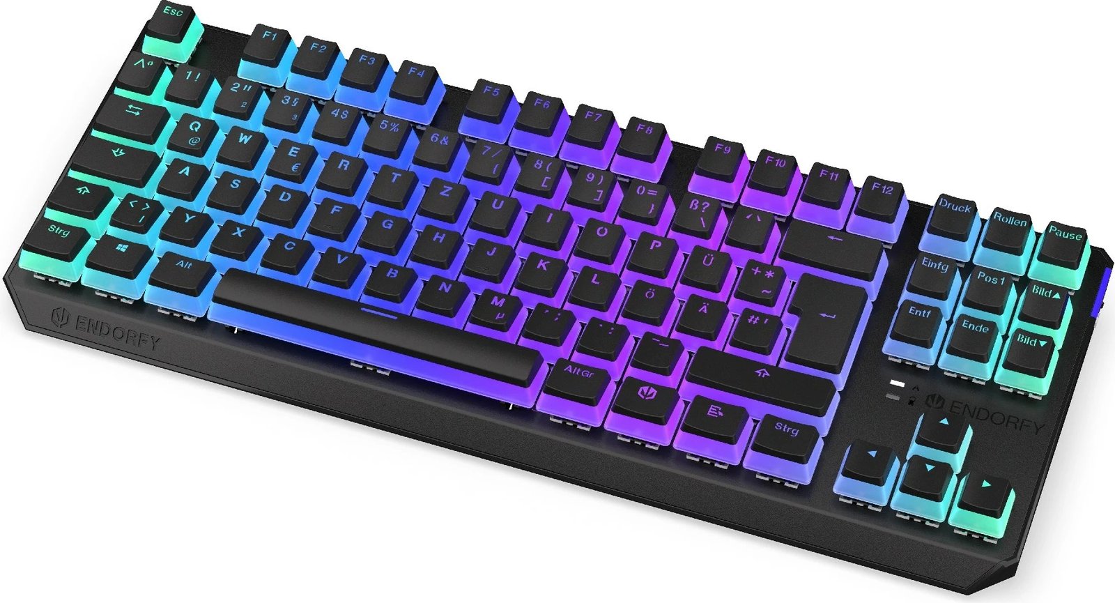 Tastierë mekanike wireless Endorfy Thock TKL Pudding, RGB, Kailh Box Red, 87 taste, e zezë