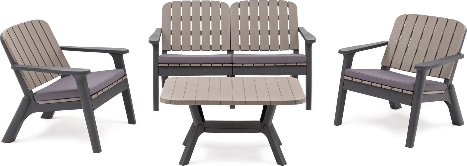 Tavolinë kafeje Skye Decor, silva-antracit, mink