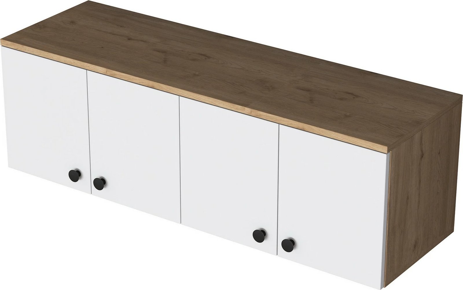 Dollap muri Skye Decor, ngjyrë arre dhe e bardhë, EA143 - 3821