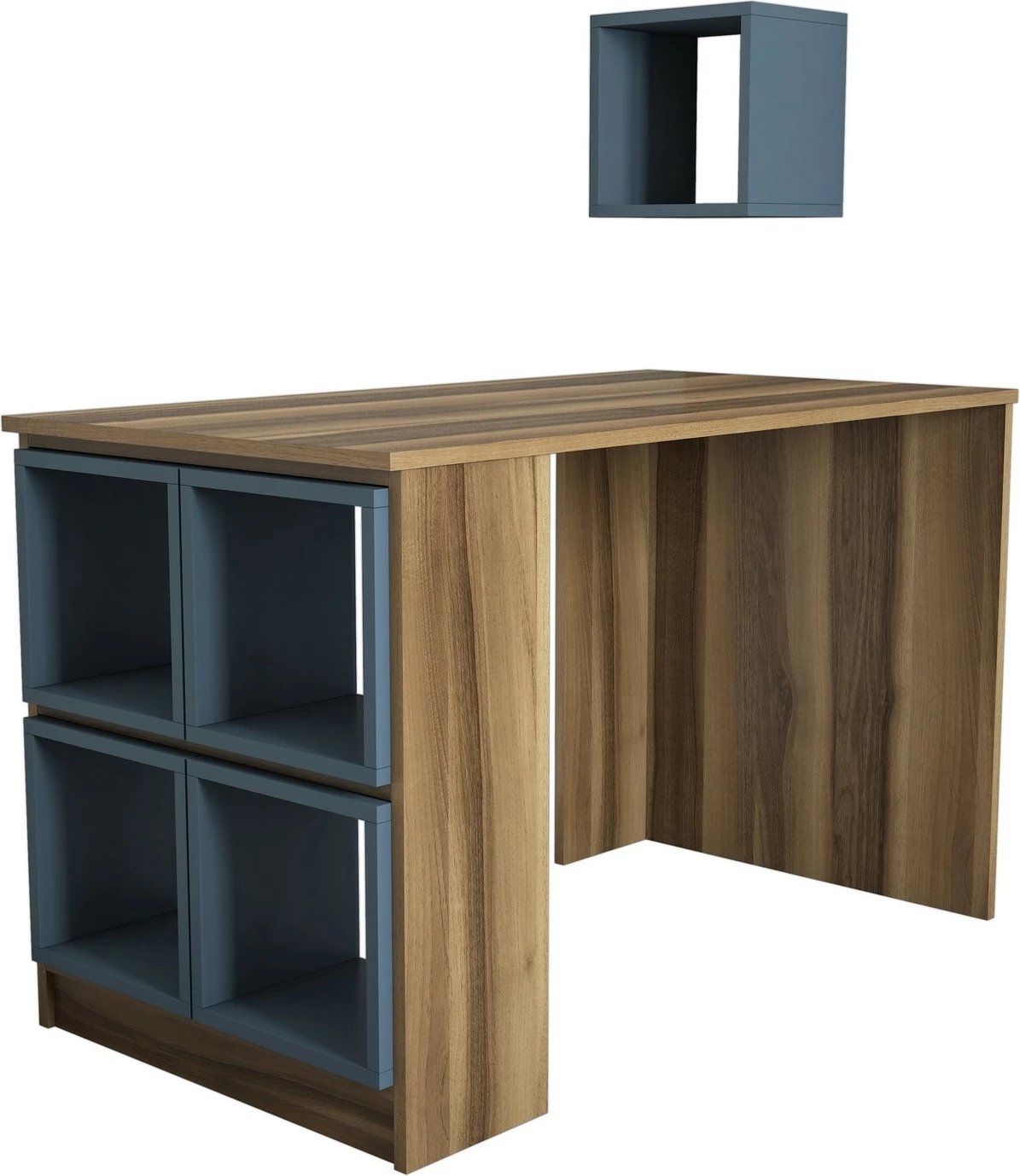 Tavolinë studimi Hanah Home, kuti, ngjyrë arre, kalcedon