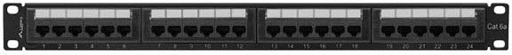 Patch panel Lanberg PPUA-1024-B, 1U, e zezë