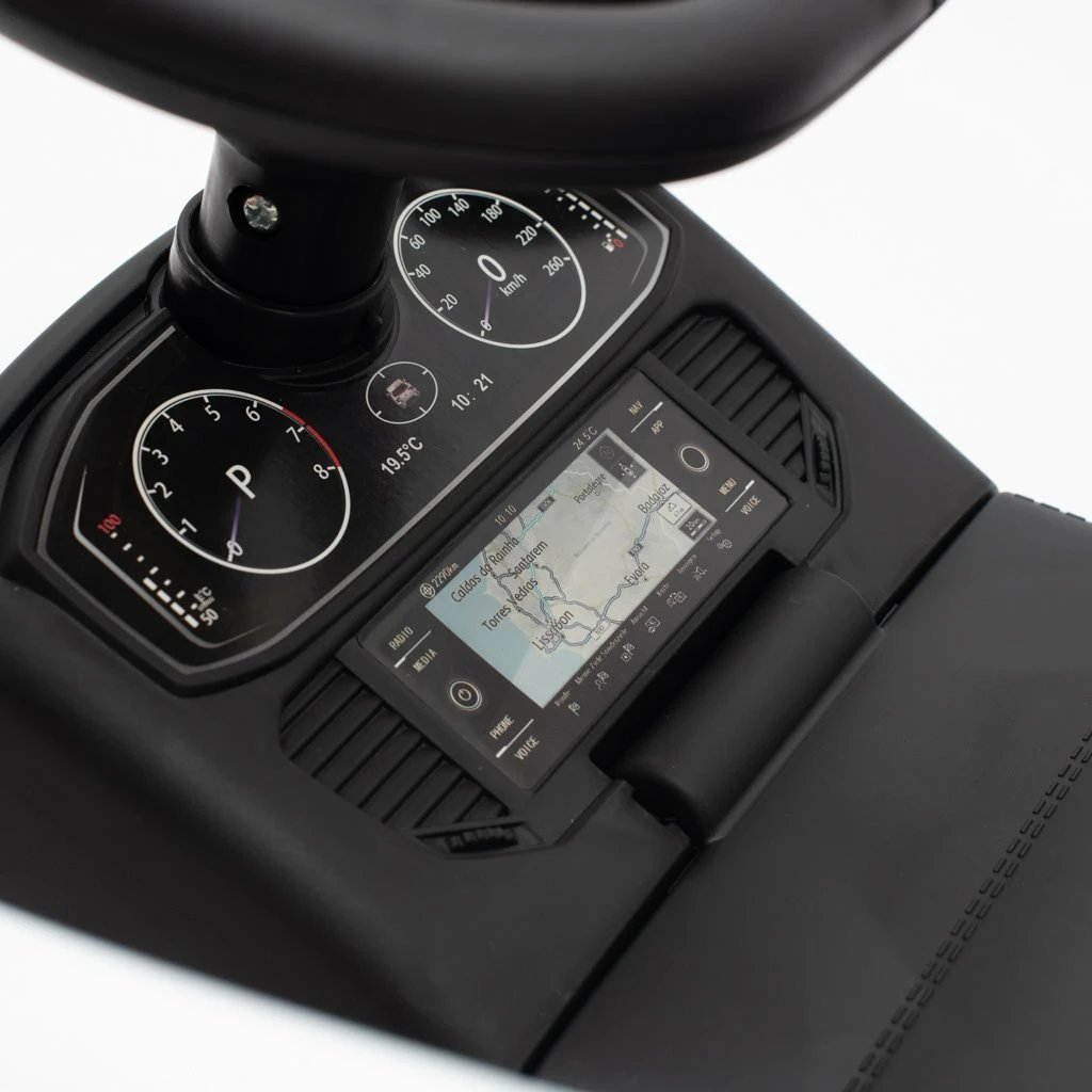 makinë shtytëse fëmijësh Baby Mix Volkswagen T-ROC me dorezë drejtuese me mbajtëse shisheje, borinë dhe melodi, sedilje me hapësirë, për 12-36 muaj, e bardhë