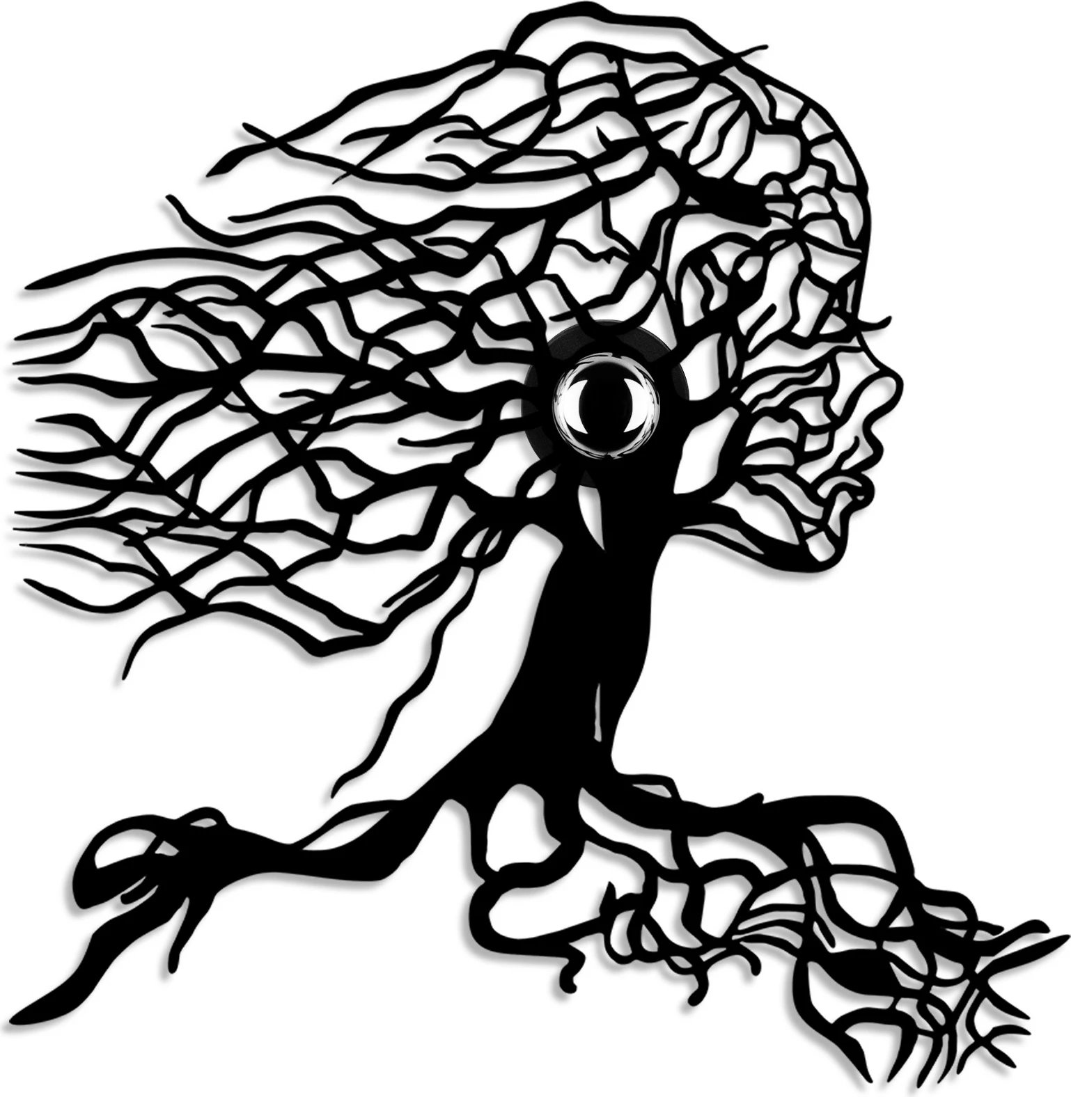 Llambë muri Opviq, pemë gruaje, ngjyrë e zezë