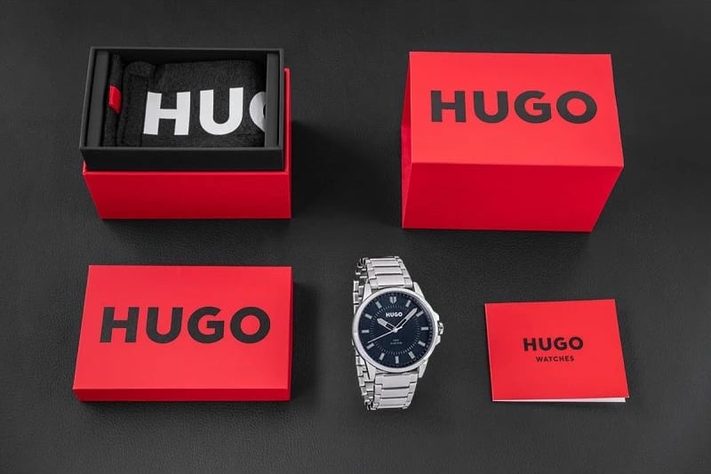 Orë dore për meshkuj Hugo, argjendtë