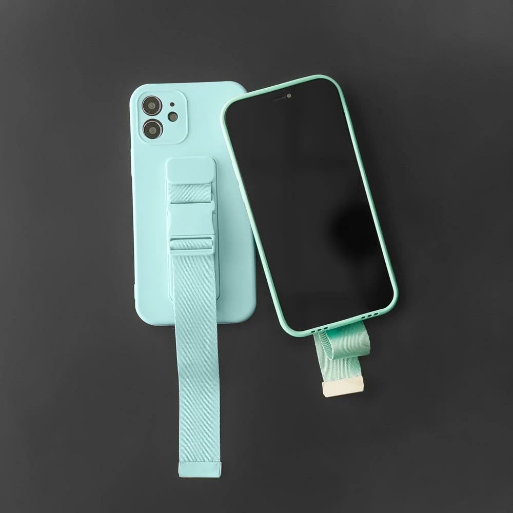 Mbështjellës Hurtel Rope Case për Xiaomi Redmi Note 11 Pro, silikon, me rrip, Kuq
