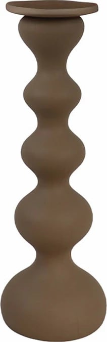 Mbajtës qirinjsh dekorativ MINCE, ngjyrë kafe, 12x12x36.5cm