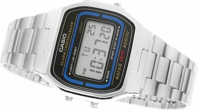 Orë dore unisex Casio, argjend