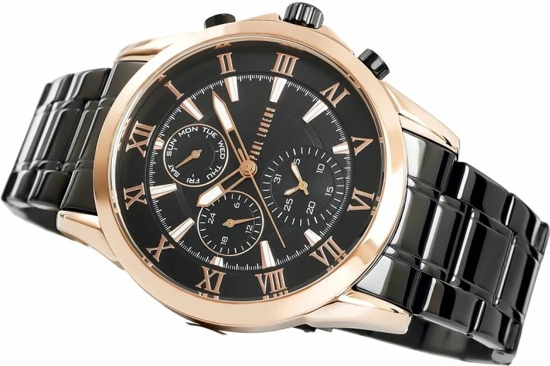 Orë dore për meshkuj Paul Lorens, e zezë