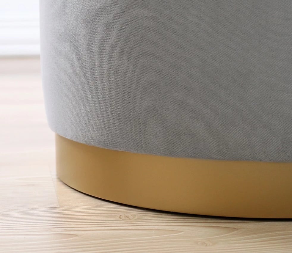 Puf Atelier del Sofa, ngjyrë gri e çelët, Dover