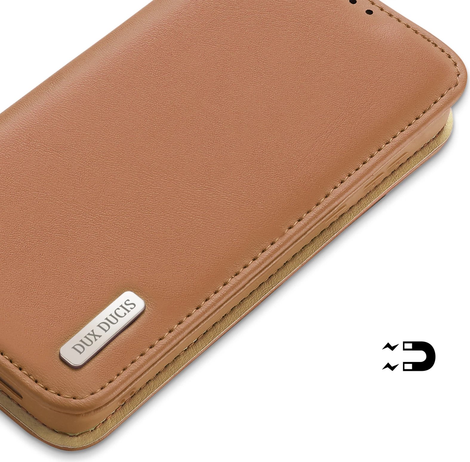 Mbështjellës Dux Ducis Hivo për Samsung Galaxy S23+, me kapak, portofol, bllokim RFID, kafe Mbështjellës Dux Ducis Hivo për Samsung Galaxy S23+, me kapak, portofol, bllokim RFID, kafe