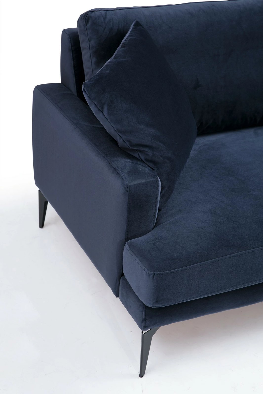 Divan dy ulëshe, ngjyrë navy blue, Papira 2 Seater