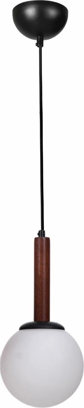 Llambë tavani Opviq, 9071-1, metal dhe xham, e bardhë, arre, e zezë