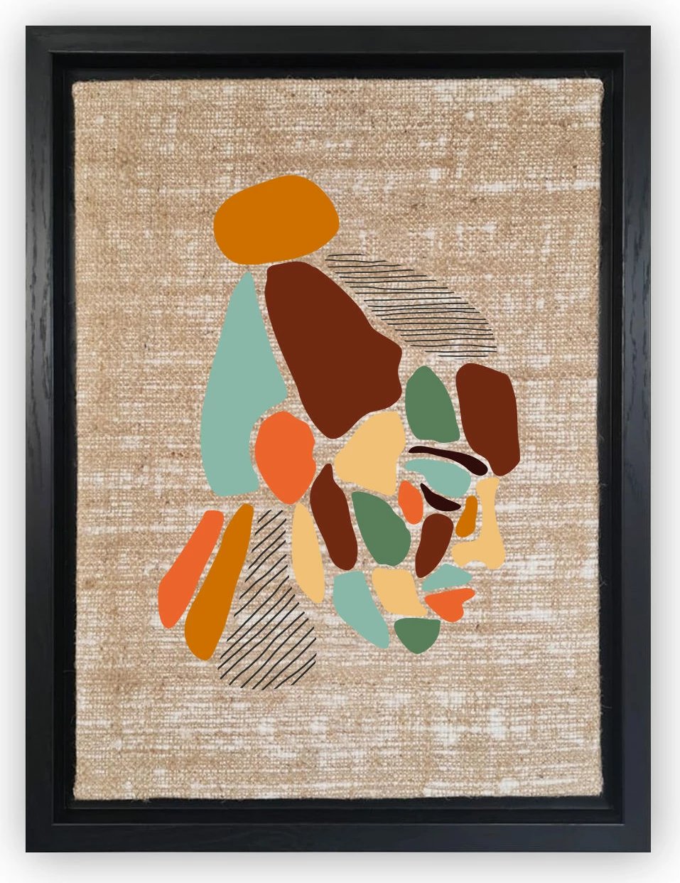 Pikturë dekorative në kanavacë, shumëngjyrëshe, Wallity, LSJ419140044264 - 36x46cm