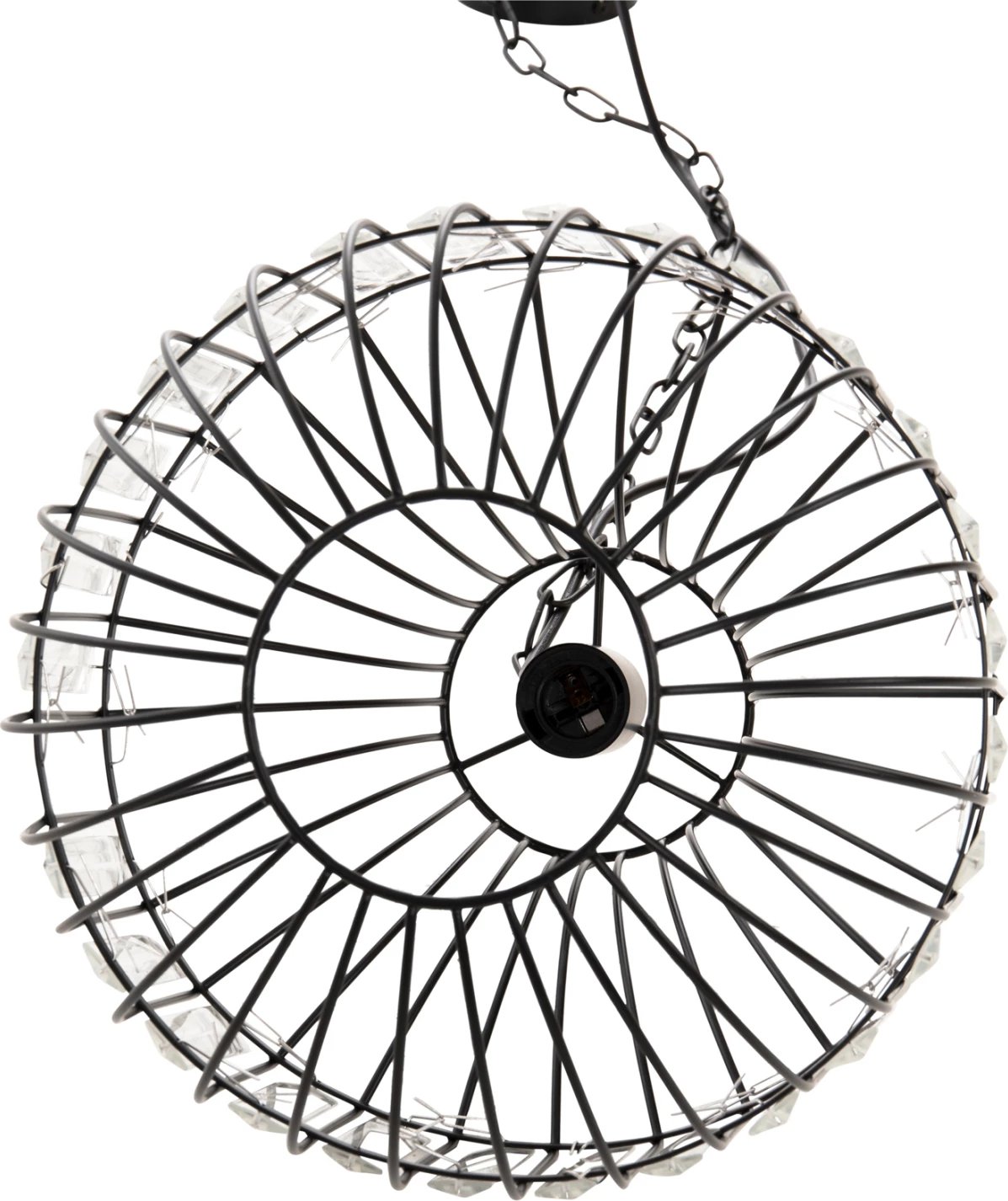 Llambë varëse tavani, metal i zi dhe qelq, FH4093, Φ29x38-137Hcm Llambë varëse tavani, metal i zi dhe qelq, FH4093, Φ29x38-137Hcm