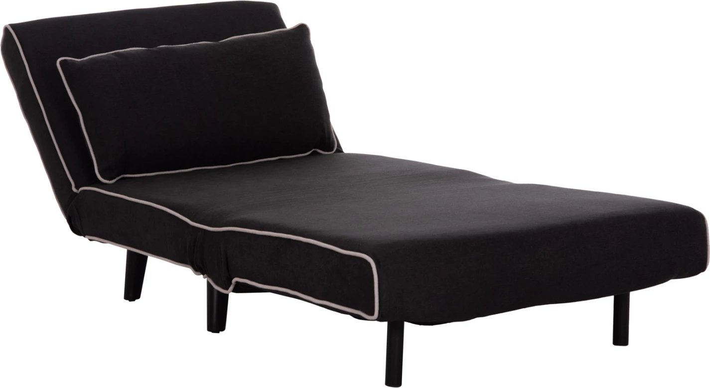 Fotel-krevat BRAXTON, material i zi, FH8425.03, 78x88x78cm