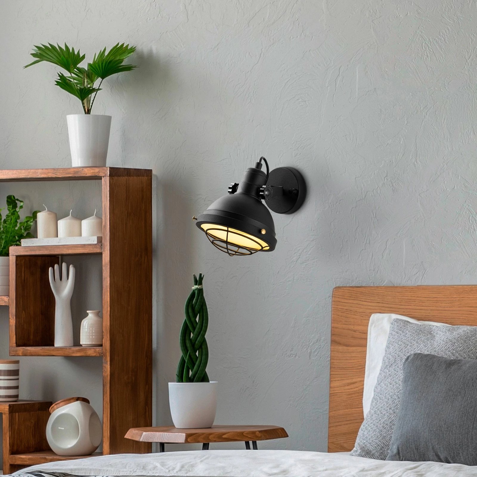 Llambë muri Opviq, Spoly - 13803, ngjyrë e zezë