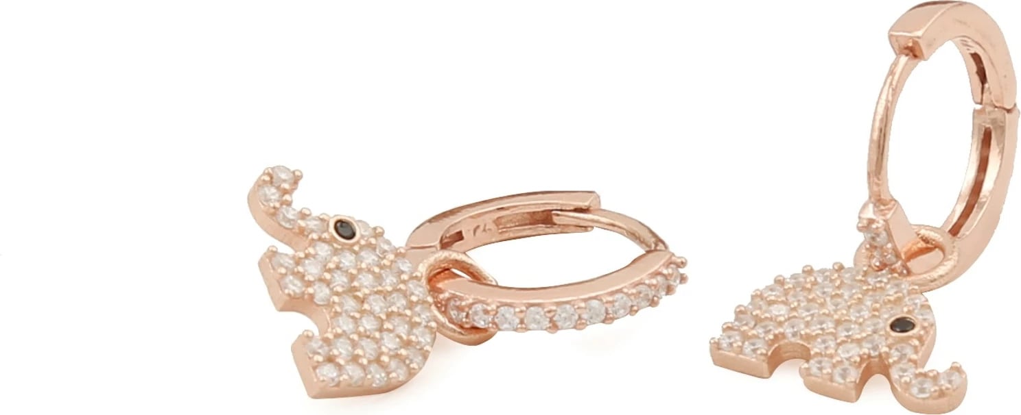 Vathë argjendi Jumeon, ngjyrë rozë e artë, 10142FİL