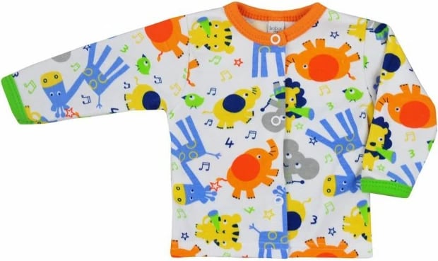 pallto bebe, Bobas Fashion, Zoo, 100% pambuk, madhësi 74 (6-9 muaj), portokalli