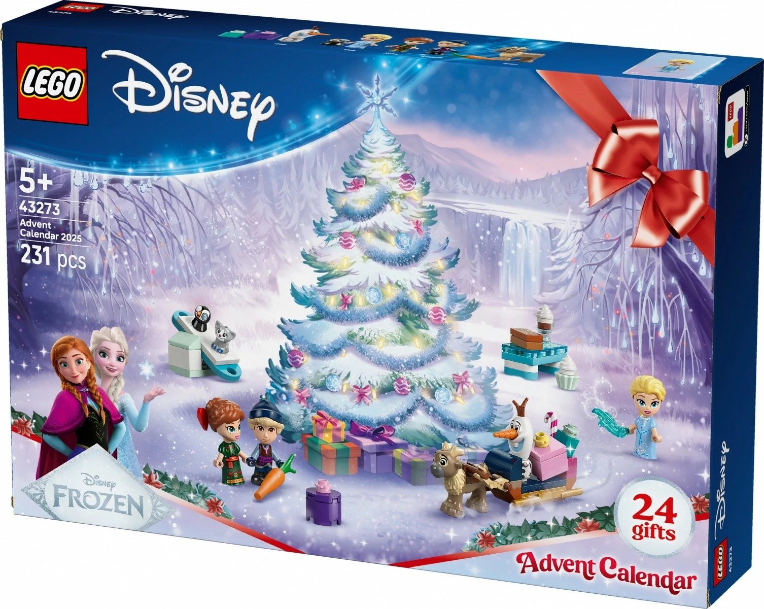 Kalendar advent LEGO Disney Frozen 43273, 231 pjesë, për fëmijë, shumëngjyrësh