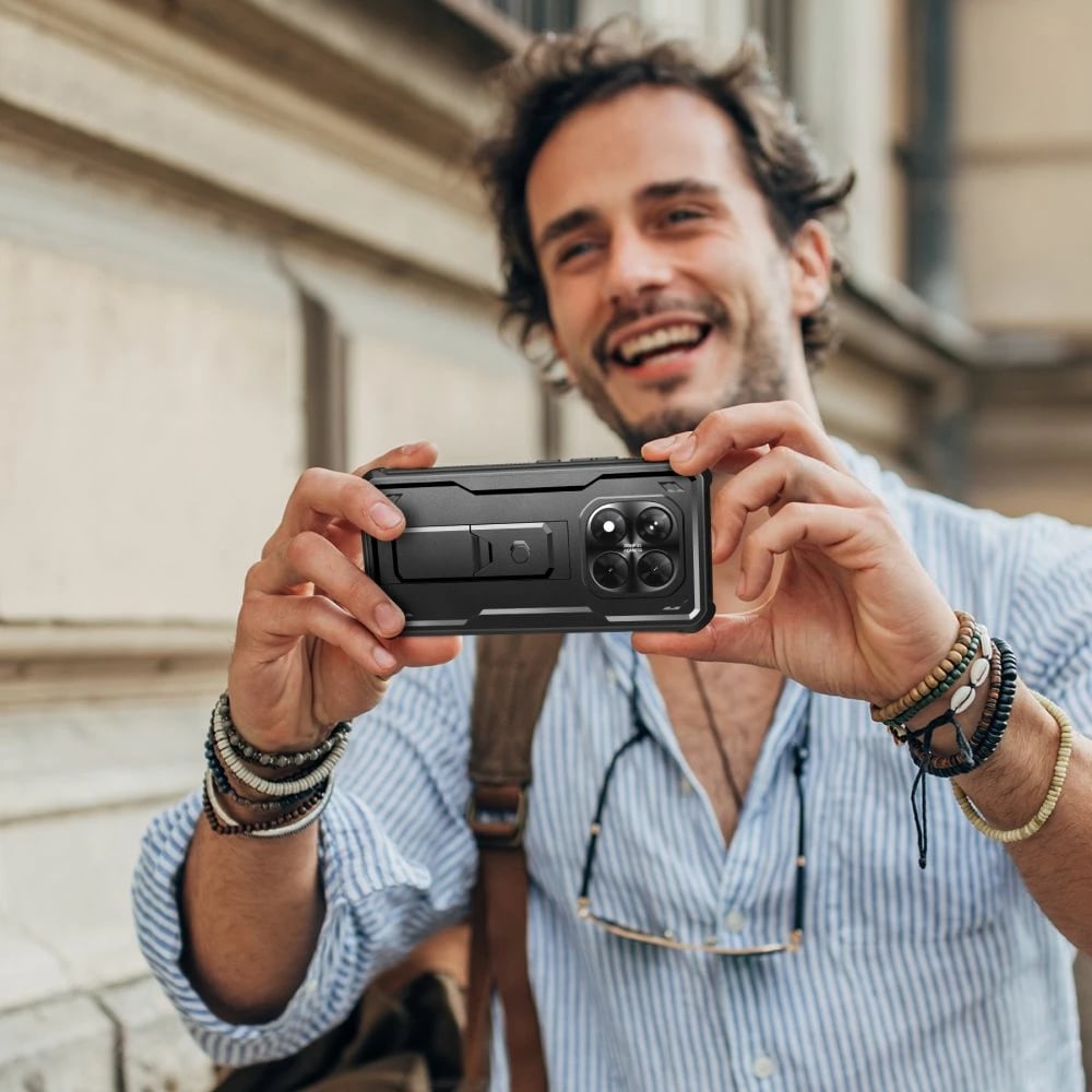 Mbështjellës Tech-Protect Kevlar Pro për Xiaomi Redmi Note 14 Pro 5G / Poco X7 5G, i zi