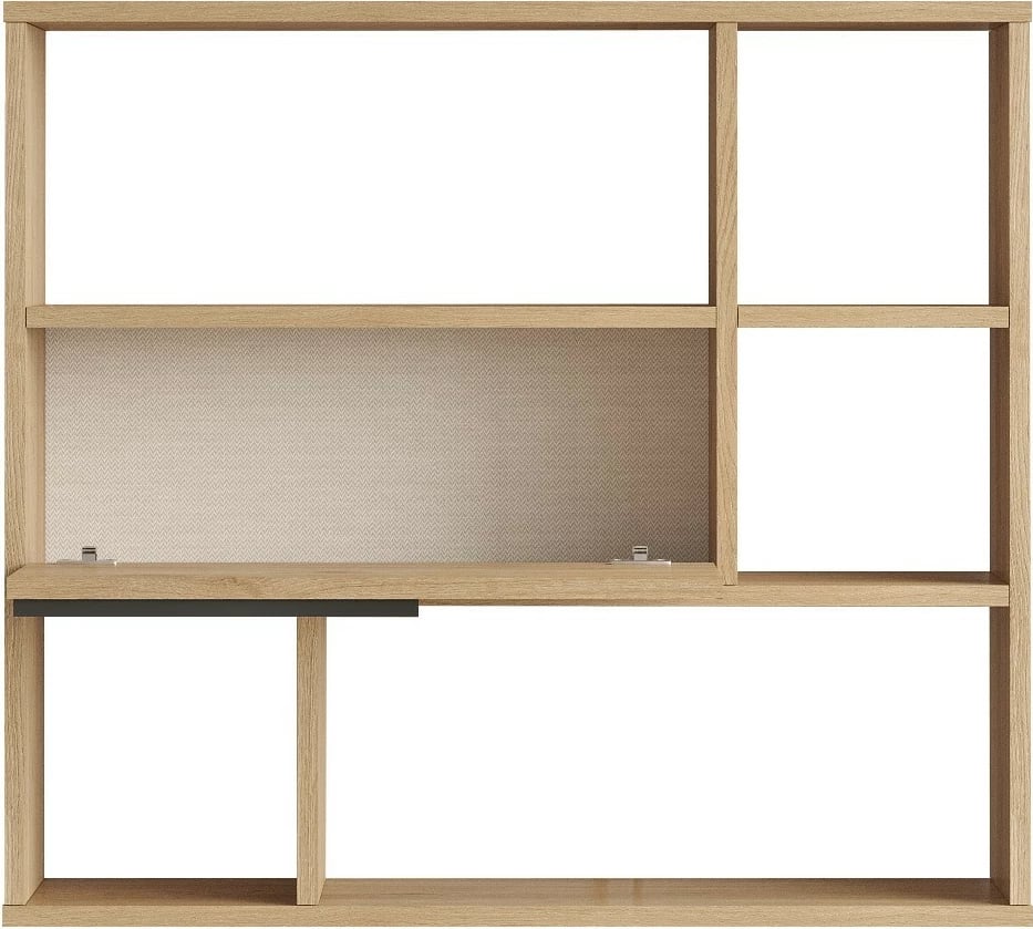 Raft muri Hanah Home, On5-Su, ngjyrë arr dhe lis, 90.1x81x22 cm