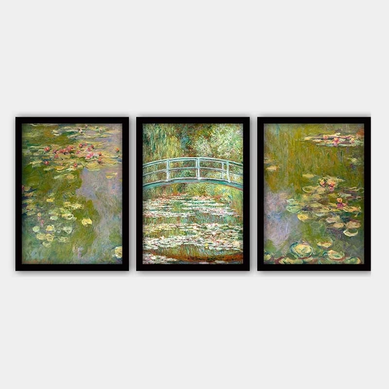 Pikturë dekorative me kornizë (3 copë), Wallity, 3SC_UN2680947_3545