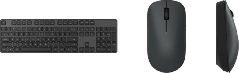 Set tastierë dhe Maus XIAOMI 40473, 2.4 GHz, tastierë full-size 104 taste, maus 1000 DPI, USB nano receiver, e zezë, komplet