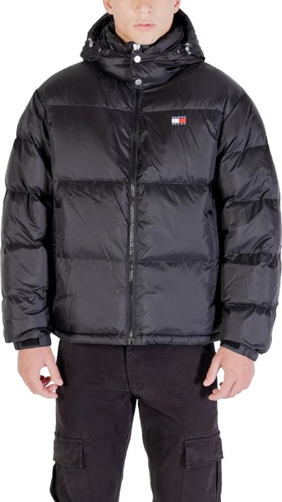 Jakne Tommy Hilfiger Jeans për meshkuj, e zezë