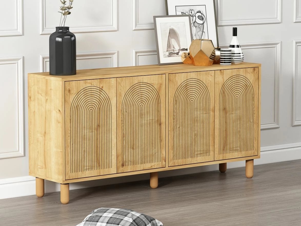 Konsol Skye Decor, ngjyrë Sapphire Oak, Doresta