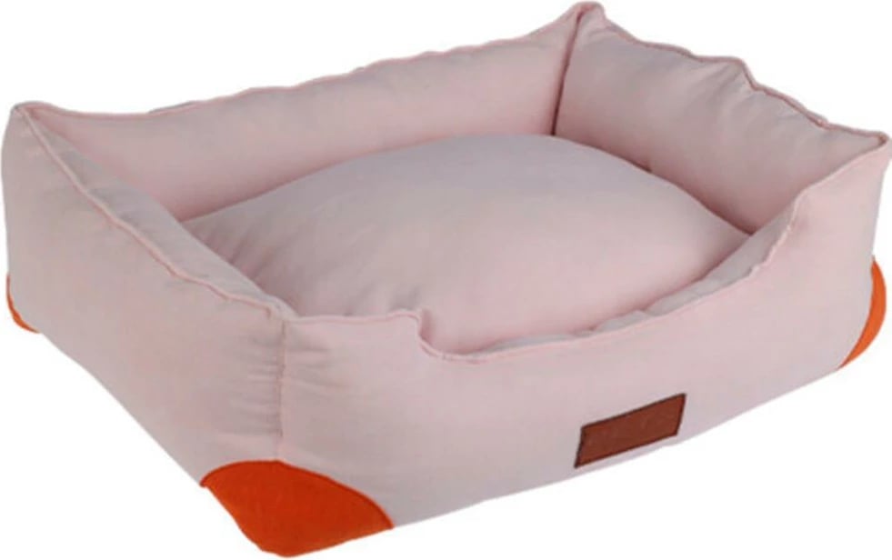 Shtrat divan për qen ose mace KOOPMAN, H17x55x48cm, rozë